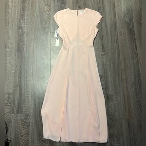 Aritzia babaton new with tags light pink long dress with slit and flowy